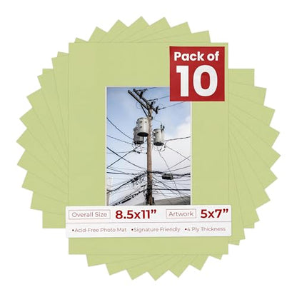 5x7 Mat for 8.5x11 Frame (10 Count)
