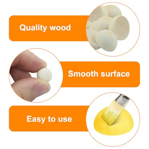 Half Wooden Beads (300 Count)