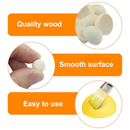 Half Wooden Beads (300 Count)