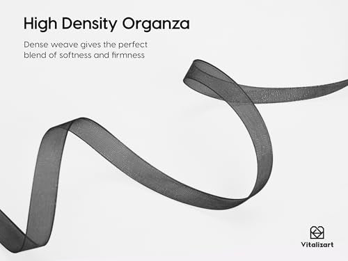 Black Organza Ribbon 3 (3 Count)
