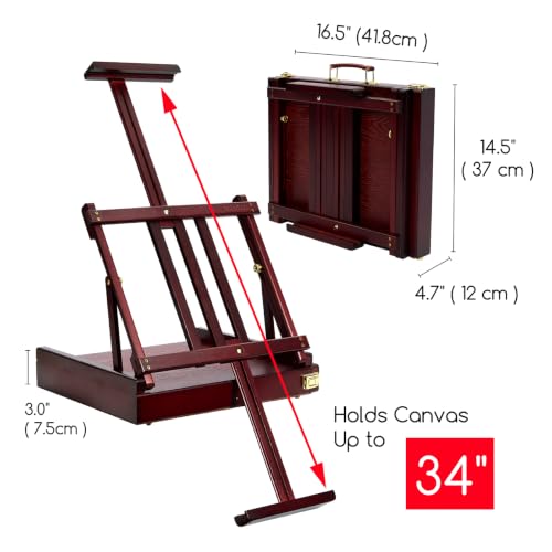 Portable Tabletop Easel for Painting