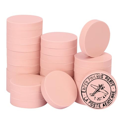 60 Pcs 2" Round Rubber Carving Blocks (4.89 Count)