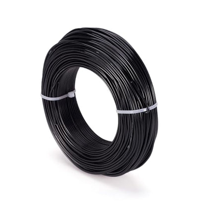 180 Feet 12 Gauge Aluminum Wire Black Bendable Metal Craft Wire for Beading Jewelry Craft Making (180 Foot)