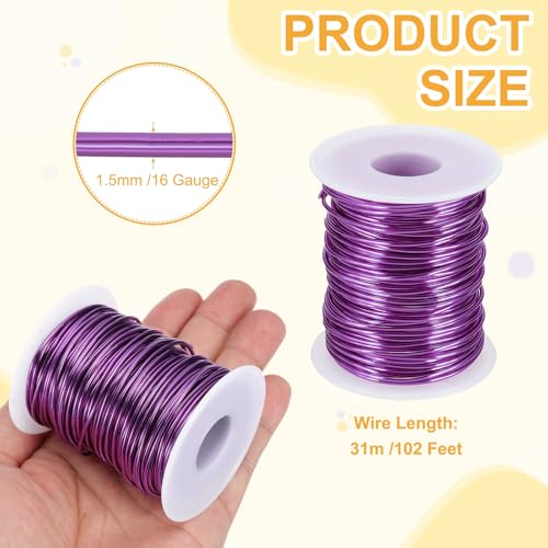 16 Gauge 1.5mm Anodized Aluminum Wire for Jewelry Craft Making