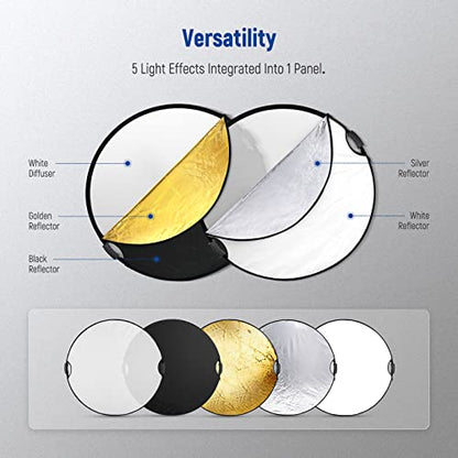 43" 110cm Light Reflector with Handle Grip with 3