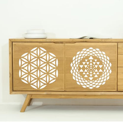 Sacred Geometry Stencil 8inch Metatron's Cube