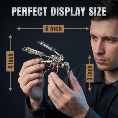 3D Metal Puzzle Model Mechanical Kits Steampunk Mosquito 140+ Components 2