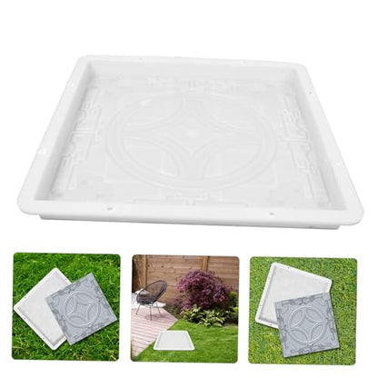 Garden Concrete Paving Mold Diy Stepping Stone Kit Square Paver Brick Mould