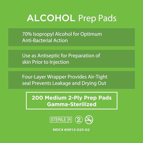 Alcohol Wipes (200 Count)