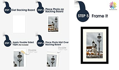 Mat Board Center 10 Pack 5x7 Photo Mats for 4x6 Picture
