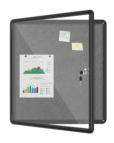 28"x26" Enclosed Bulletin Board