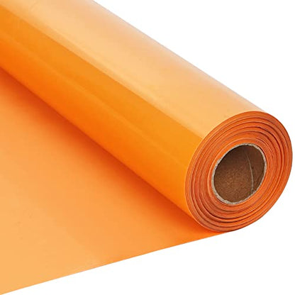 RENLITONG Light Orange Iron on Vinyl 12Inch by 20ft Roll Heat Transfer Vinyl for T (17.6 Ounce)