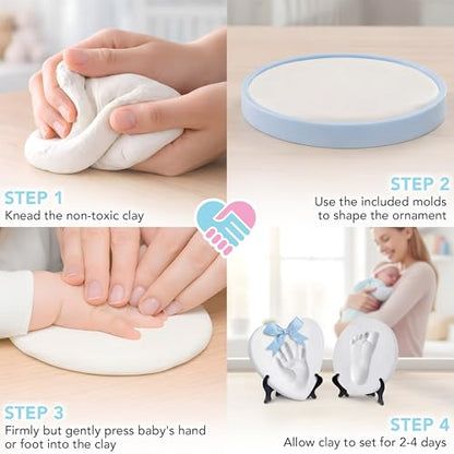 Baby Handprint Ornament Making Kit with Paint Set (2 Count)