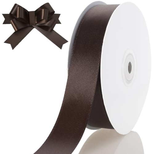 1 Inch Brown Ribbon 50Yards