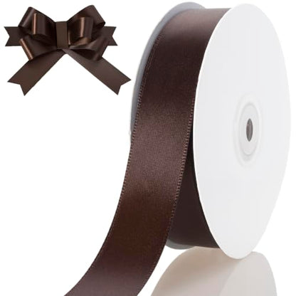 1 Inch Brown Ribbon 50Yards