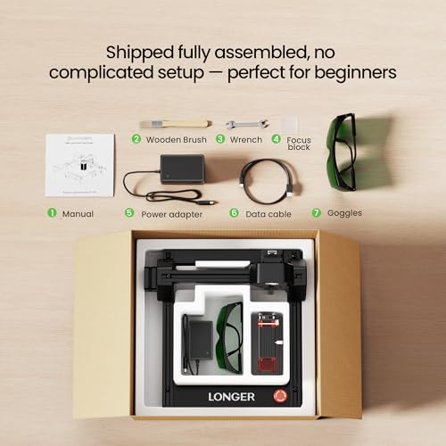 RAY5 Laser Engraver 2500mW High Precision 0.04 * 0.04mm Laser Cutter and Engraving Machine 130x130mm Working Area Mini Portable Laser Engraver for Wood Metal Acrylic Glass