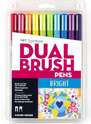 56185 Dual Brush Pen Art Markers (10 Count)