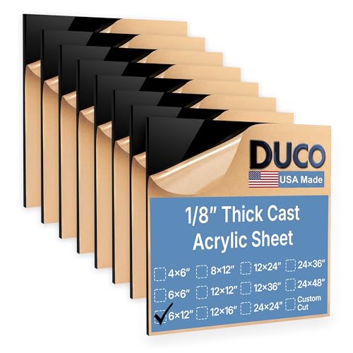 Duco Black Cast Acrylic Sheets 1
