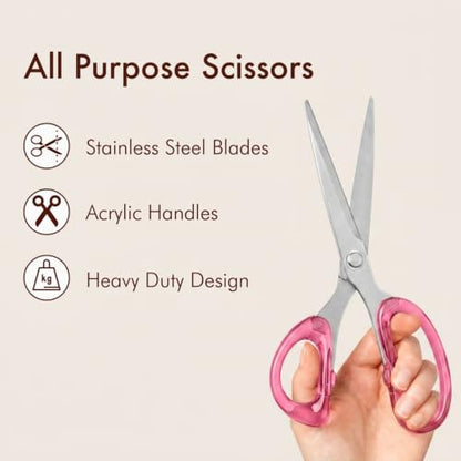 9” Stainless Steel Acrylic Scissors