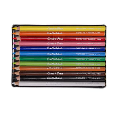Pastel Pencils with 12 Assorted Colors (12 Count)