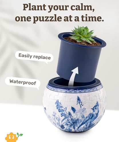 3D Puzzle Planter 80 Pieces
