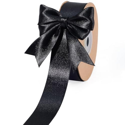 Black Satin Ribbon 1 Inch x 25 Yards