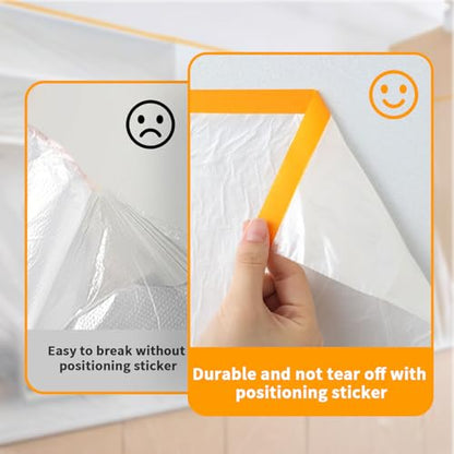 Pre Taped Masking Film 22" x 66' for Painting (4 Count)