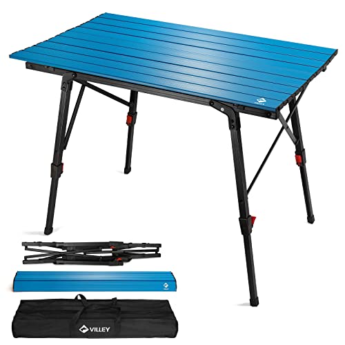 Portable Camping Table with Adjustable Legs