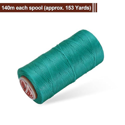 Flat Leather Sewing Waxed Thread