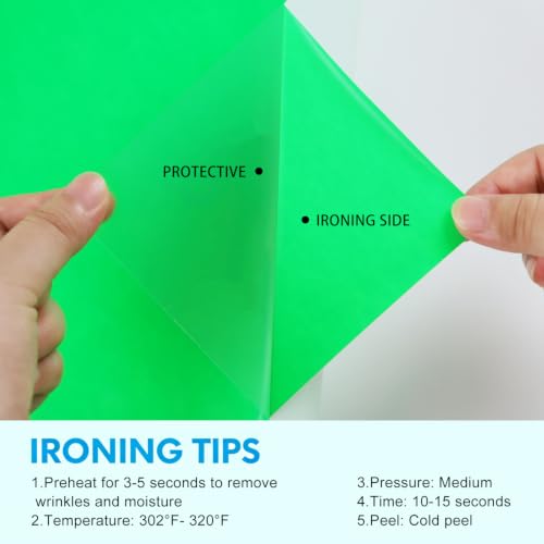 Neon Green HTV Iron on Vinyl 12Inch by 12ft Roll HTV Heat Transfer Vinyl for T