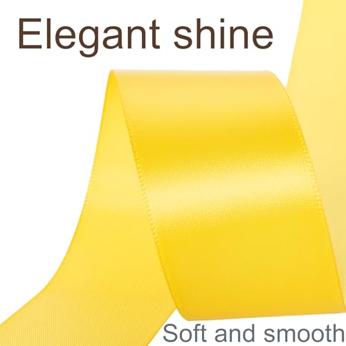 1-1/2 Inch Yellow Ribbon 50Yards – Perfect for Gift Wrapping