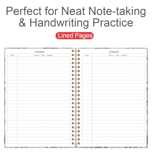 Lined Spiral Journal Notebook for Women & Men