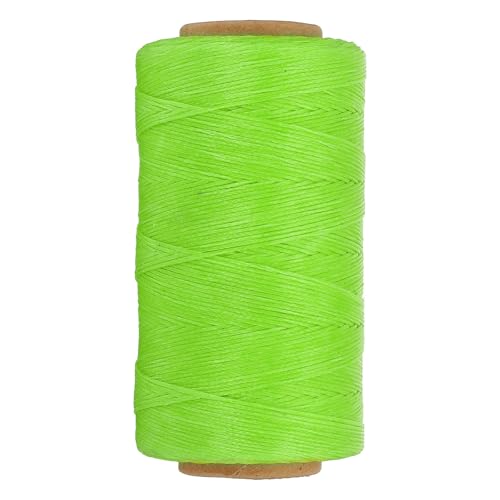 284 Yard Flat Waxed Thread 150D 1mm Leather Sewing Cord for Repairing Shoes Bags Wallets Jewelry Making DIY Leather Craft