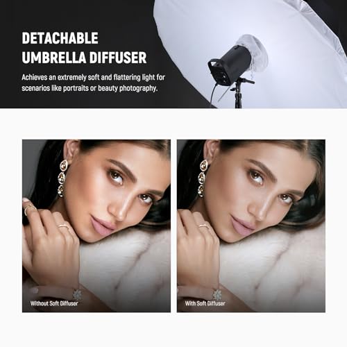 71" 180cm Parabolic Reflective Umbrella Photography w White Inner