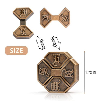 Fun Metal Brain Teaser Puzzle Games (4 Count)