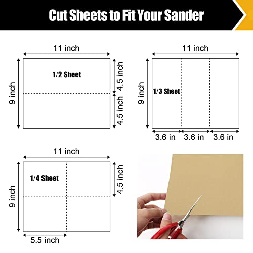 220 Grit Sand Paper 9" x 11" (12 Count)
