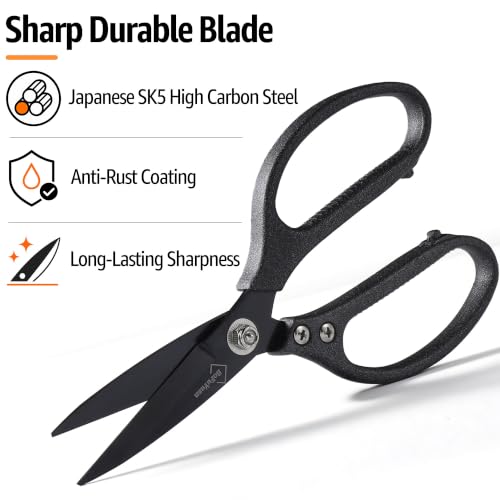 Heavy Duty Scissors for Cutting Carpet Cardboard Leather Fabric