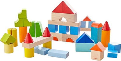 Colored Wooden Building Blocks