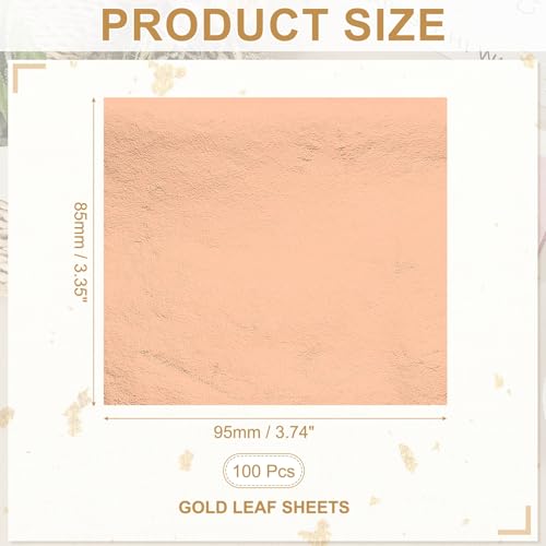 Gold Leaf Sheets for Art 3.7" x 3.4"