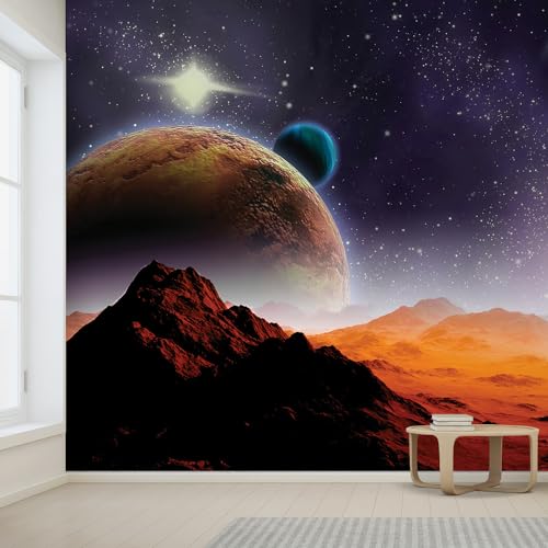 Wall Sticker Wall Mural Peering into a Vibrantly Colored Space