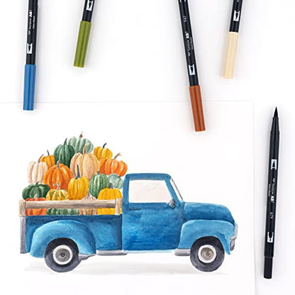 56186 Dual Brush Pen Art Markers (10 Count)