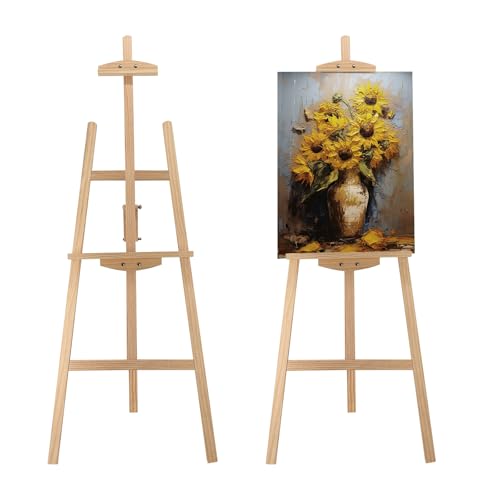 Adjustable Pine Wooden Painting Easel