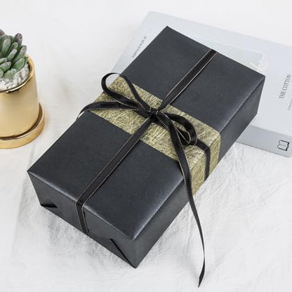 Carbon Black Matte Wrapping Paper (46.46 Sq Ft)