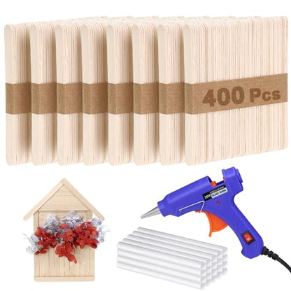 400PCS Craft Popsicle Sticks Kits (400 Count)