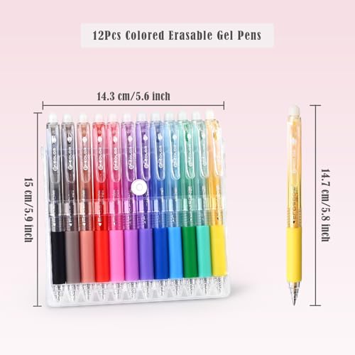 Colored Erasable Pens (12 Count)