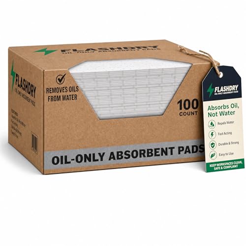 FlashDry Oil Absorbent Pads (100 Count)