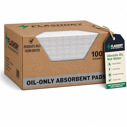 FlashDry Oil Absorbent Pads (100 Count)