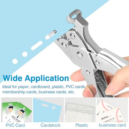 2 in 1 Badge Slot Hole Punch for ID Cards
