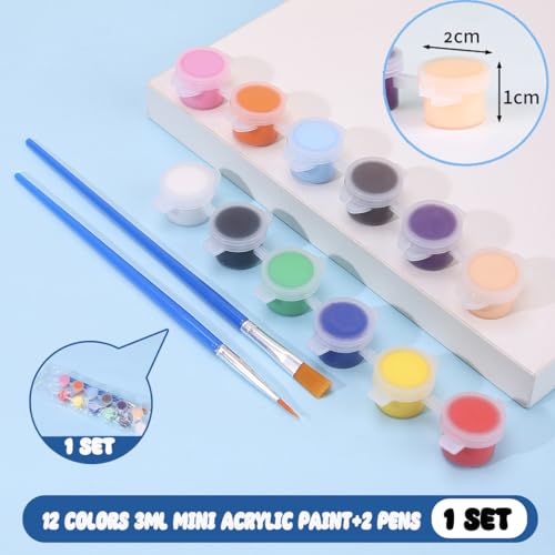 420 PCS Mini Acrylic Paint Set (30 Count)