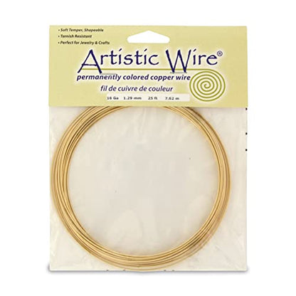 16 Gauge Tarnish Resistant Brass Craft Wire